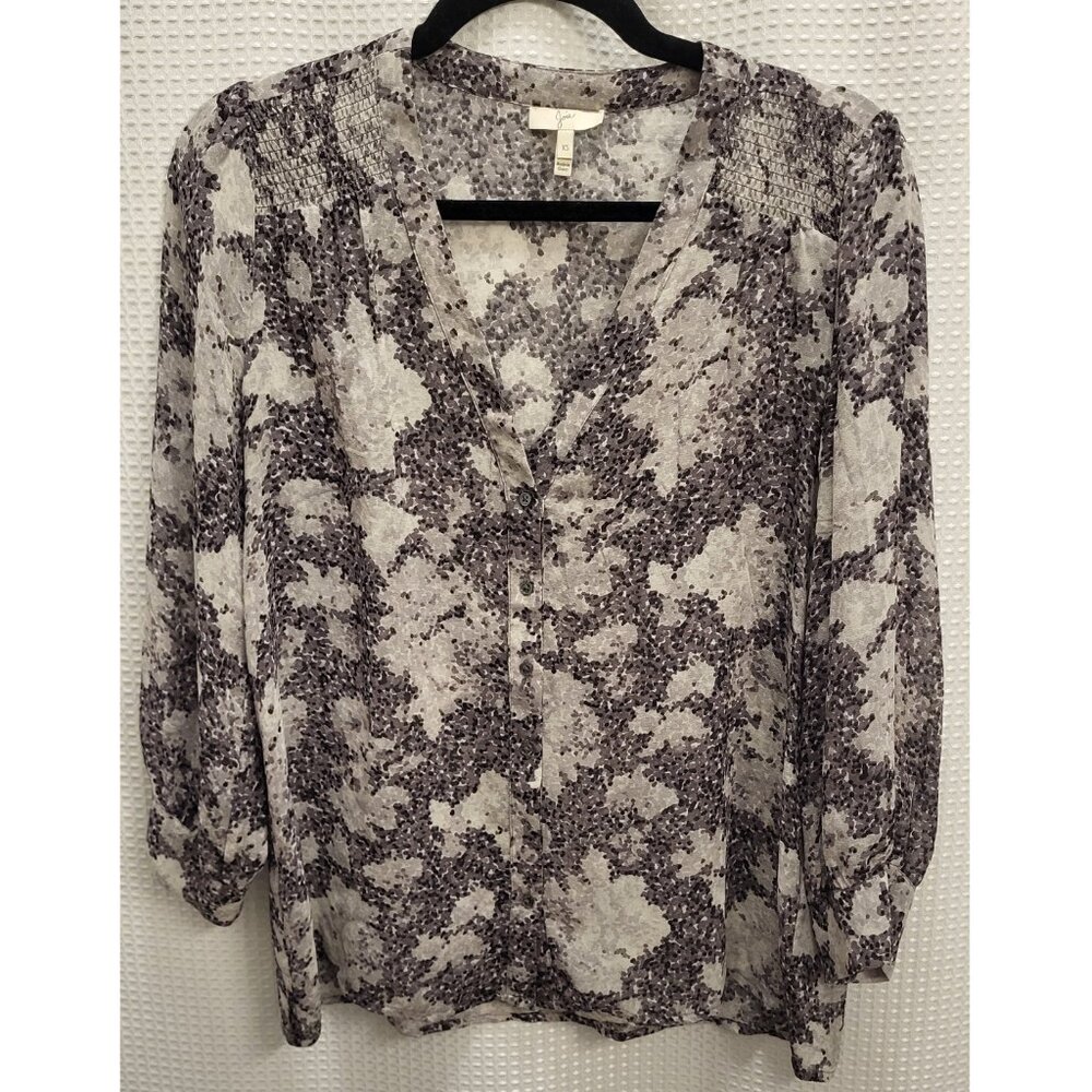 Joie Abstract 100% Silk Blouse